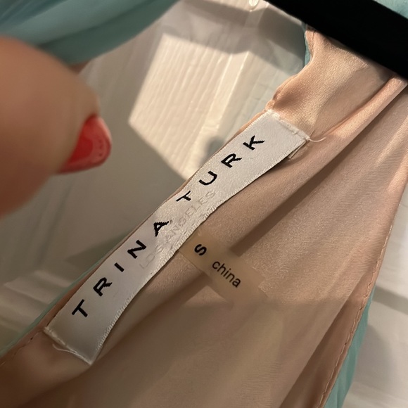 Trina turk maxi dress. Just cleaned. 100% polyester. Like a key west sunset. - Picture 7 of 10